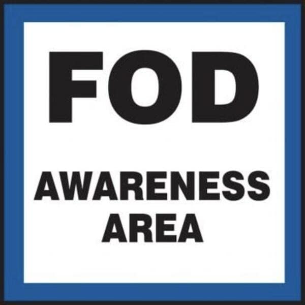Accuform SAFETY SIGN FOD AWARENESS AREA 12 X MQTL524VA MQTL524VA - main